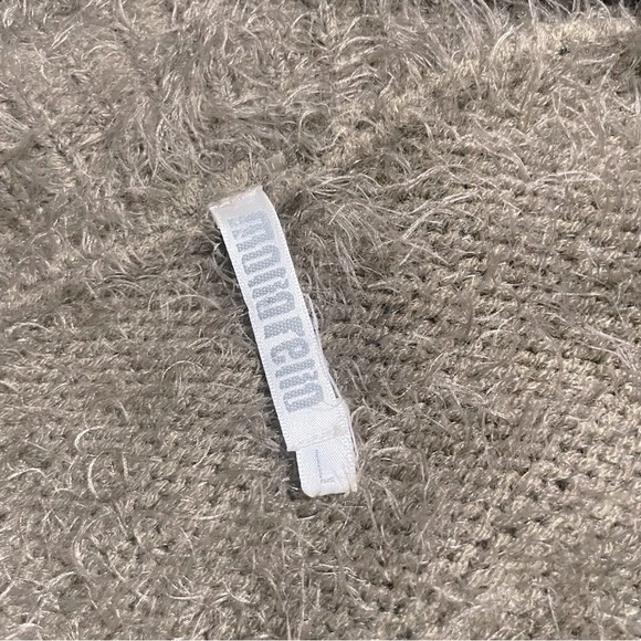 MONOREN Crochet Knit vest/ jacket, Faux Fur Brown SZ L - Picture 10 of 14